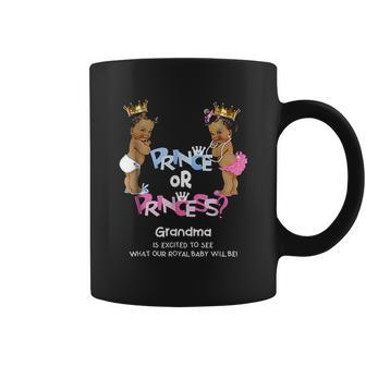 Prince Or Princess Grandma Ethnic Gender Reveal Coffee Mug - Thegiftio UK