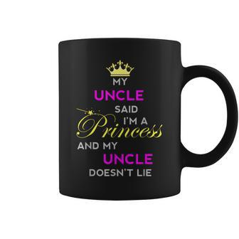 Princess Gift For Girls Tiara Birthday Niece Gift From Uncle Coffee Mug | Mazezy