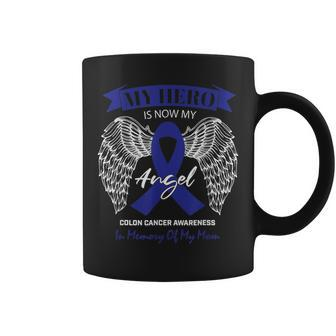 Products Angel In Memory Of My Mom Colon Cancer Awareness Coffee Mug | Mazezy