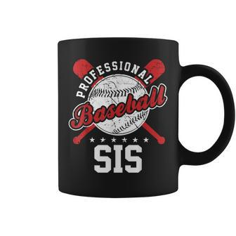 Professional Baseball Sis Sister Team Sport Coffee Mug | Mazezy