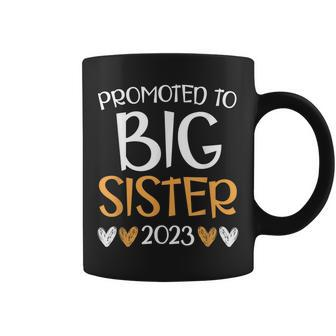 Promoted To Big Sister 2023 Big Sis Soon To Be Big Sister Coffee Mug | Mazezy