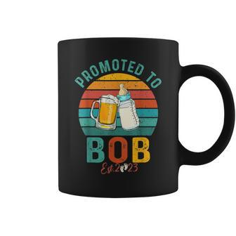 Promoted To Bob Est 2023 Baby Reveal Funny Fathers Day Coffee Mug - Thegiftio UK