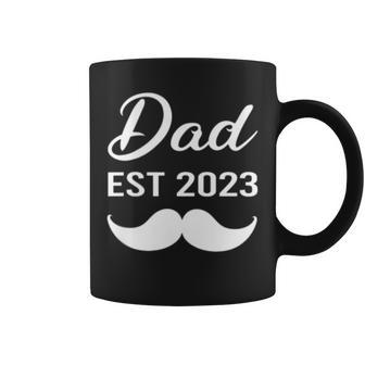 Promoted To Dad 2023 First Time Dad Coffee Mug | Mazezy
