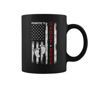Promoted To Daddy 2022 First Time Fathers Day New Dad Gifts Coffee Mug - Seseable