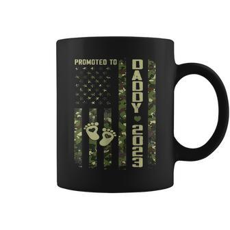 Promoted To Daddy 2023 First Time Fathers Day New Dad Gift Coffee Mug | Mazezy