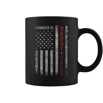 Promoted To Daddy Est 2023 First Time Dad Mens Coffee Mug | Mazezy