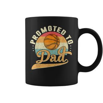 Promoted To Daddy Expecting Soon To Be Dad Father Basketball Coffee Mug | Mazezy