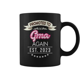 Promoted To Gma Again Est 2023 New Mom Dad Mother Father Coffee Mug | Mazezy DE