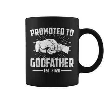 Promoted To Godfather Est 2020 Best Uncle Brother Gift Coffee Mug - Seseable