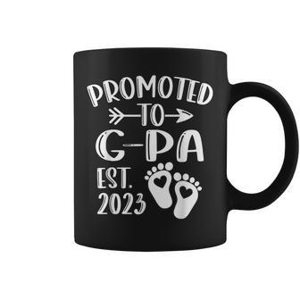 Promoted To Gpa 2023 First Time Fathers Day New Dad Gift For Mens Coffee Mug | Mazezy