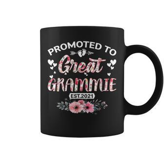 Promoted To Great Grammie Est 2021 Mothers Day Gift Coffee Mug - Thegiftio UK