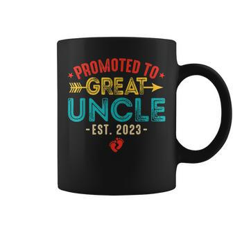 Promoted To Great Uncle 2023 Baby Reveal Fathers Day Gift For Mens Coffee Mug | Mazezy