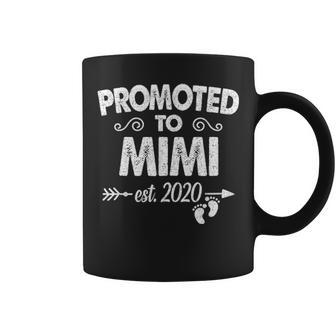 Promoted To Mimi Est 2020 Fathers Day Mother Day Coffee Mug - Seseable