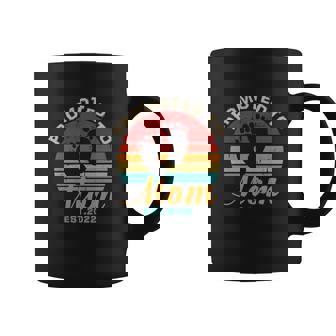 Promoted To Mom First Mothers Day 2022 Retro Color Gift For Mom Coffee Mug - Thegiftio
