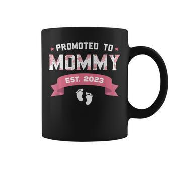 Promoted To Mommy Est 2023 New Mom Gift First Mommy Coffee Mug - Thegiftio UK