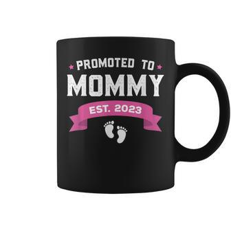 Promoted To Mommy Est 2023 New Mom Gift First Mommy Coffee Mug | Mazezy