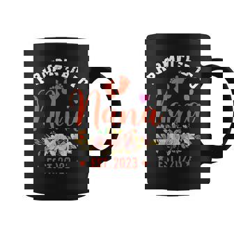 Promoted To Nana Est 2023 Flower First Time Grandma 2023 Coffee Mug - Seseable