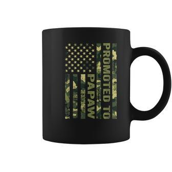 Promoted To Papaw First Time Fathers Day New Dad Gift For Mens Coffee Mug | Mazezy