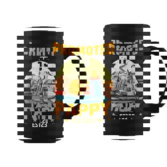 Promoted To Pappy 2023 First Time Daddy 2023 Retro New Pappy Coffee Mug | Mazezy