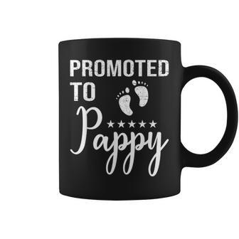 Promoted To Pappy First Time New Fathers Day Gift Coffee Mug - Seseable