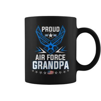 Proud Air Force Grandpa Military Veteran Usaf Gift For Mens Coffee Mug | Mazezy