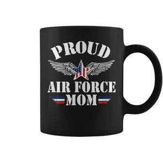 Proud Air Force Mom Gift Military Mom Usa Flag Army Mommy Coffee Mug | Mazezy AU