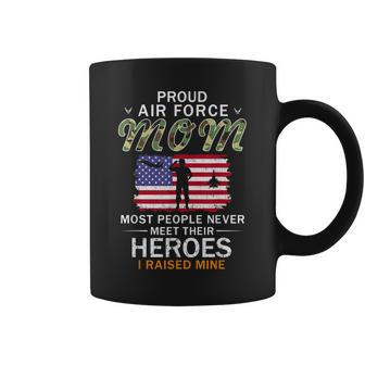 Proud Air Force Mom I Raised My Heroes Camouflage Army Coffee Mug | Mazezy