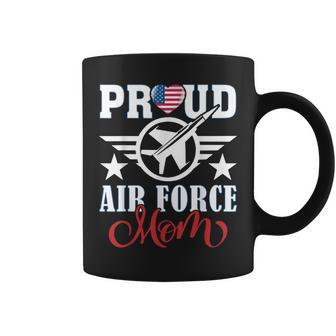 Proud Air Force Mom Us Heart Mom Grandma Mothers Day Coffee Mug | Mazezy