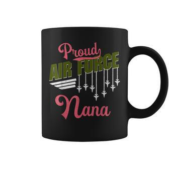 Proud Air Force Nana Pride Grandma Military Family Gift Coffee Mug | Mazezy
