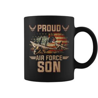 Proud Air Force Son Veteran Pride Coffee Mug - Seseable