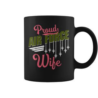 Proud Air Force Wife Pride Military Family Women Gift Coffee Mug | Mazezy
