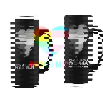 Proud Ally Lgbtq Transgender Proud Mom Proud Trans Mom Pride Coffee Mug - Thegiftio
