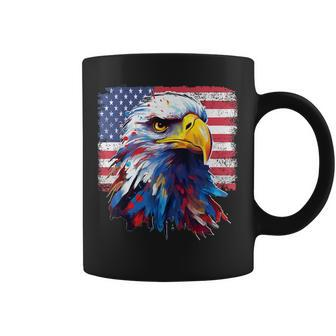 Proud American Patriotic Eagle Usa Flag 4Th July Fathers Day Coffee Mug - Thegiftio UK
