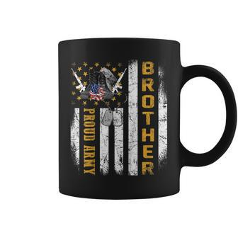 Proud Army Brother Military Pride Shirt Gift Veteran Day Coffee Mug | Mazezy