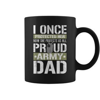 Proud Army Dad Support Military Daughter Coffee Mug - Seseable