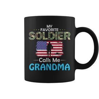 Proud Army Grandma Giftmy Favorite Soldier Calls Me Grandma Coffee Mug | Mazezy