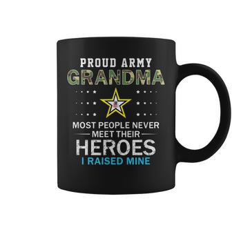 Proud Army Grandma I Raised My Heroes Camouflage Army Coffee Mug | Mazezy