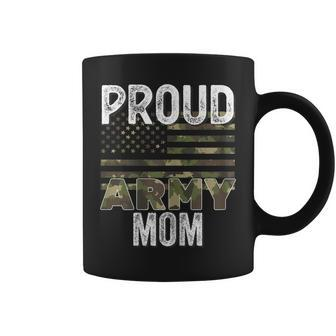 Proud Army Mom Military Soldier Camo Us Flag Camouflage Mom Gift For Womens Coffee Mug | Mazezy DE