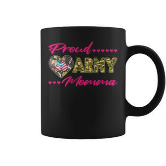 Proud Army Momma Camo Us Flag Dog Tags Military Mom Gift Coffee Mug | Mazezy UK