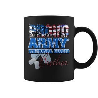 Proud Army National Guard Brother Usa Flag Sibling Day Shirt Coffee Mug | Mazezy