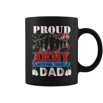 Proud Army National Guard Dad Fathers Day Veteran Coffee Mug - Seseable