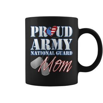 Proud Army National Guard Mom Usa Heart Shirt Mothers Day Coffee Mug | Mazezy