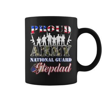Proud Army National Guard Stepdad Us Fathers Day Men Coffee Mug - Seseable
