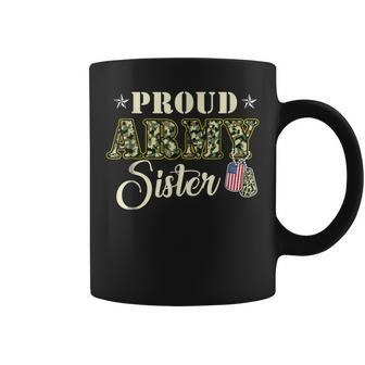 Proud Army Sister Gift Veteran Day Coffee Mug | Mazezy