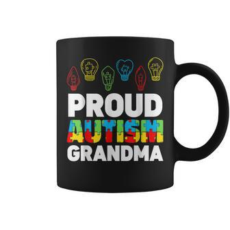 Proud Autism Grandma Puzzle Light Bulb Autism Awareness Coffee Mug | Mazezy