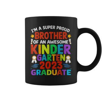 Proud Brother Of Awesome Kindergarten Graduated Graduation Coffee Mug - Seseable