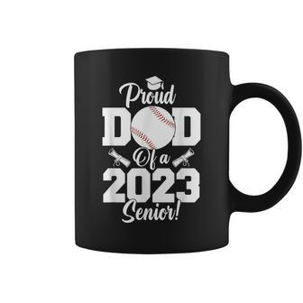Proud Dad Of A Baseball Senior 2023 Funny Baseball Dad Coffee Mug | Mazezy