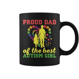 Proud Dad Of The Best Autism Girl I Autism Coffee Mug | Mazezy