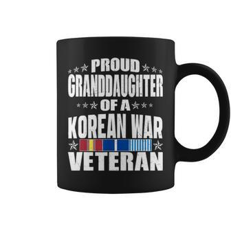 Proud Granddaughter Of A Korean War Veteran Military Family Coffee Mug - Seseable
