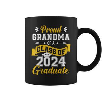 Proud Grandma Of A Class Of 2024 Graduate Senior Graduation Coffee Mug | Mazezy